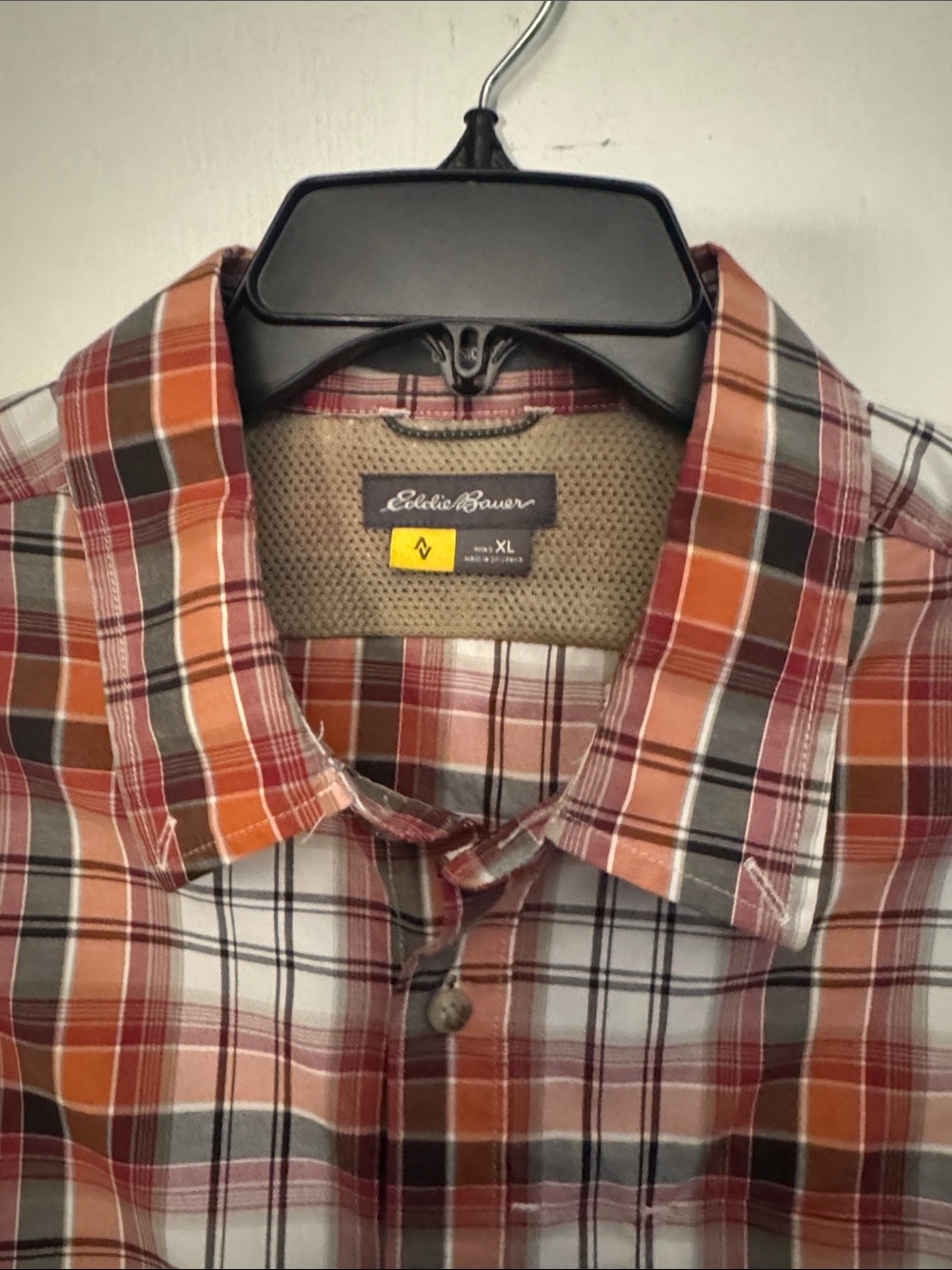 Eddie Bauer Men’s Plaid Button Up - Picture 2 of 5